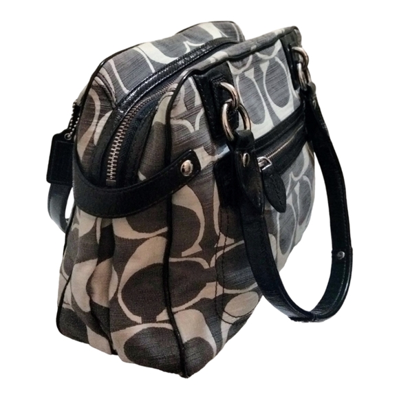 COACH Penelope Shantung Signature Satchel Handbag - Picture 3 of 16